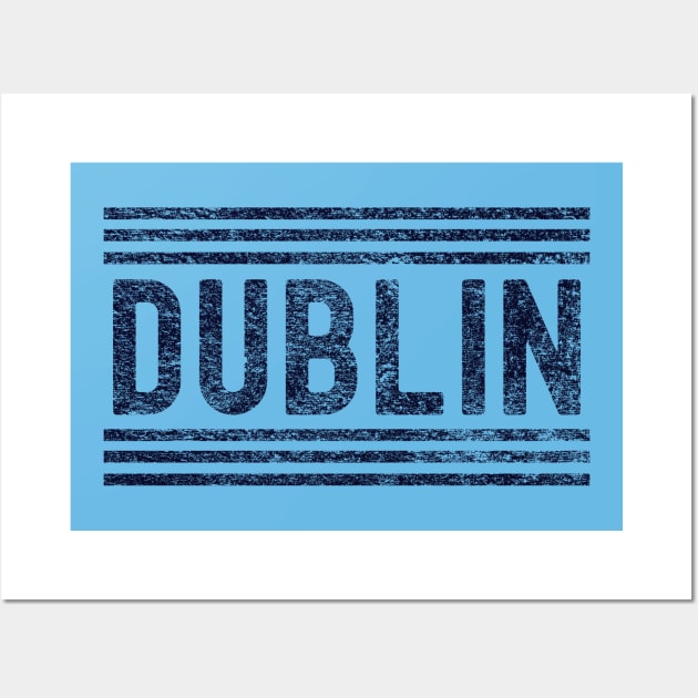 Dublin - Atha Cliath - Up The Dubs - Gaelic Sports Wall Art by WonderWearCo 